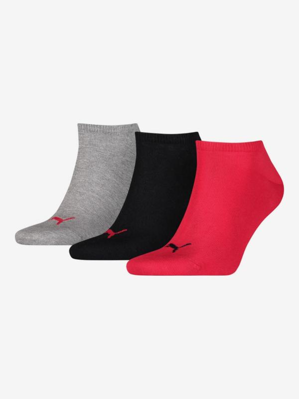 Ponožky Puma Unisex Sneaker Plain 3 Pack Barevná