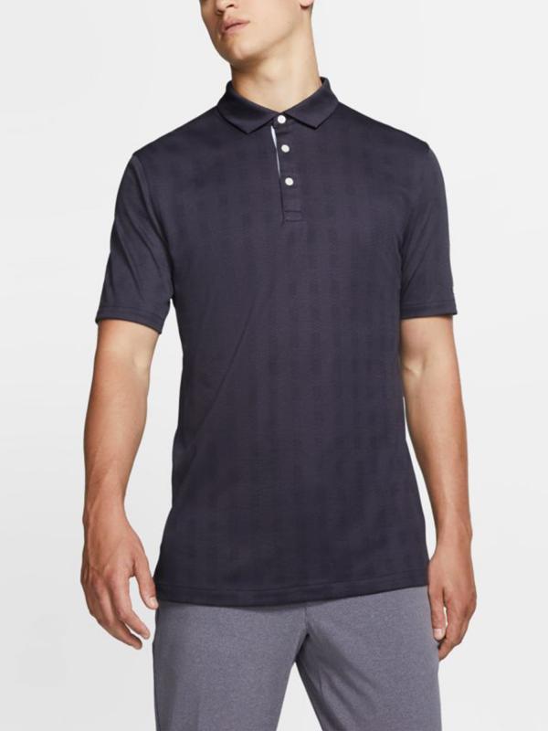 Tričko Nike Men's Plaid Golf Polo Černá