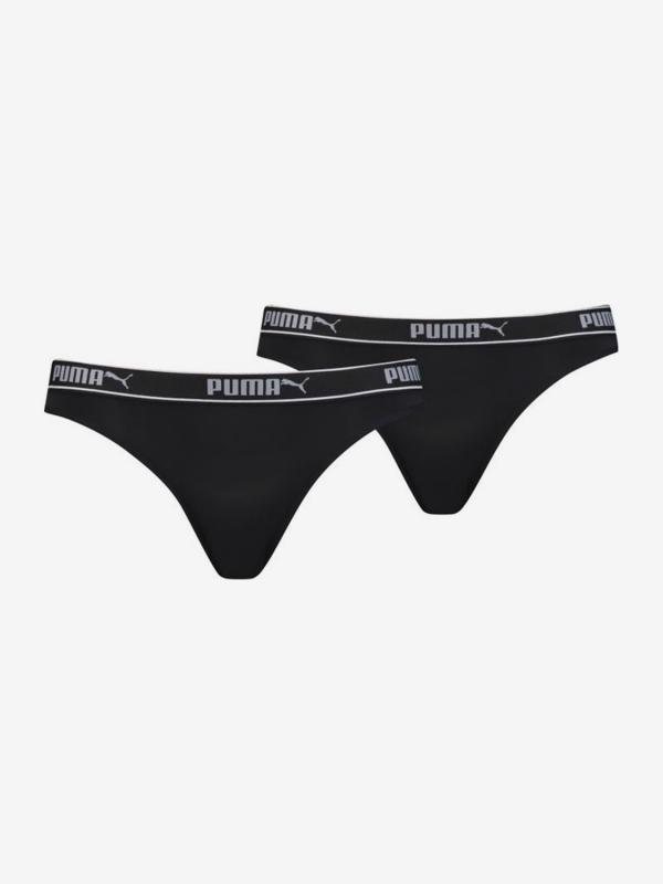 Plavky Puma Mesh Bikini 2 Pack Packed Černá