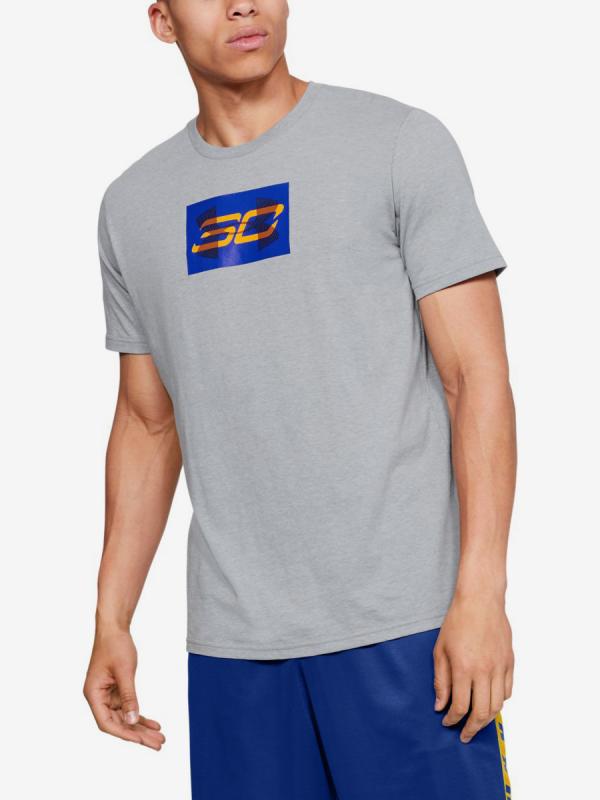 Tričko Under Armour Sc30 Overlay Ss Tee-Gry Barevná