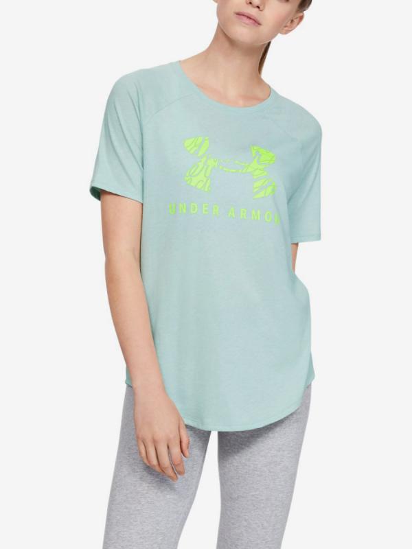 Tričko Under Armour Fit Kit Baseball Tee Graphic-Grn Barevná