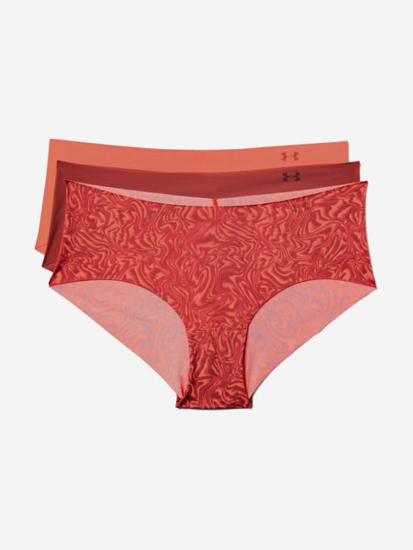 Kalhotky Under Armour Ps Hipster 3Pack Print-Pnk Červená
