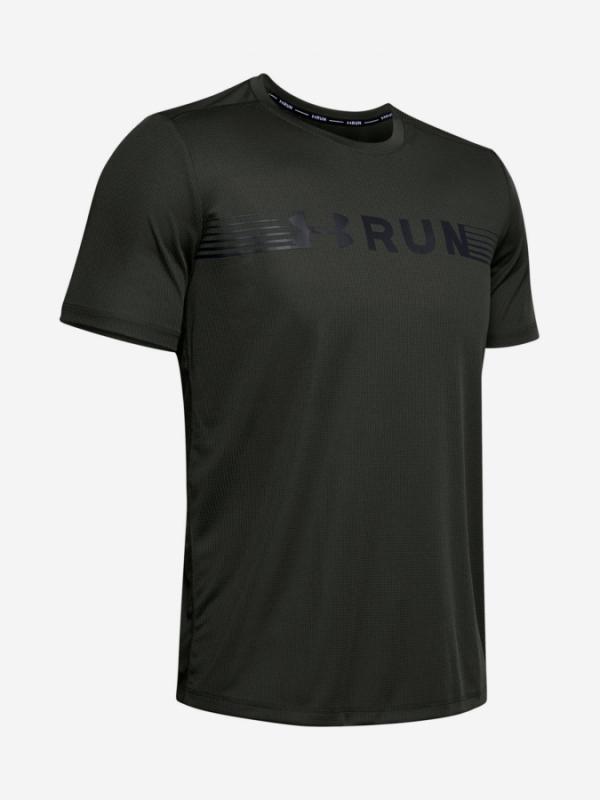 Tričko Under Armour Run Warped Shortsleeve-Grn Zelená