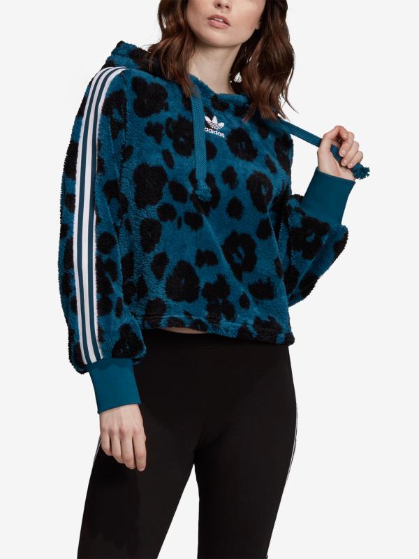 Mikina adidas Originals Sherpa Hoodie Černá