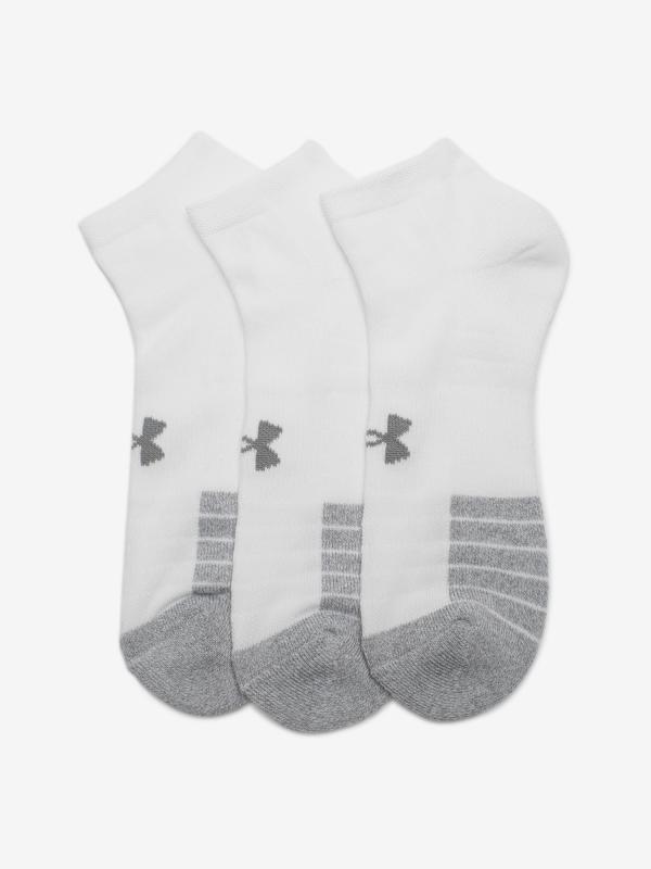 Ponožky Under Armour Heatgear Locut -Wht Bílá