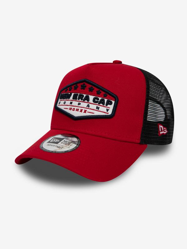 Kšiltovka New Era 940 Af trucker cap patch Červená