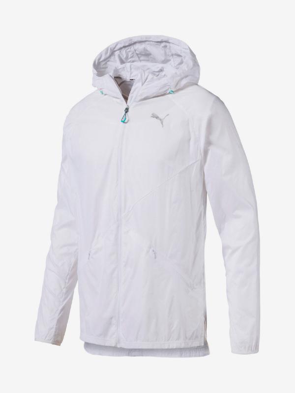 Bunda Puma Lightweight Hooded Jacket Bílá
