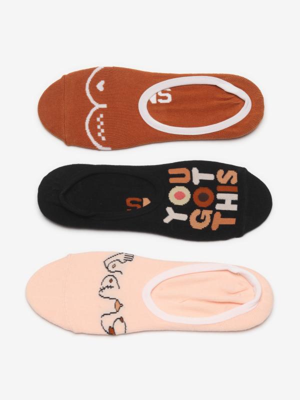 Ponožky Vans Wm 7-10 3Pack Bca (Breast Cancer) Barevná