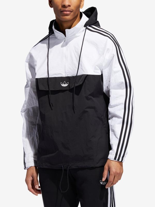 Bunda adidas Originals Outline 1/2 Zip Černá