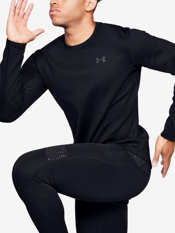 Tričko Under Armour Qualifier Coldgear Longsleeve-Blk Černá