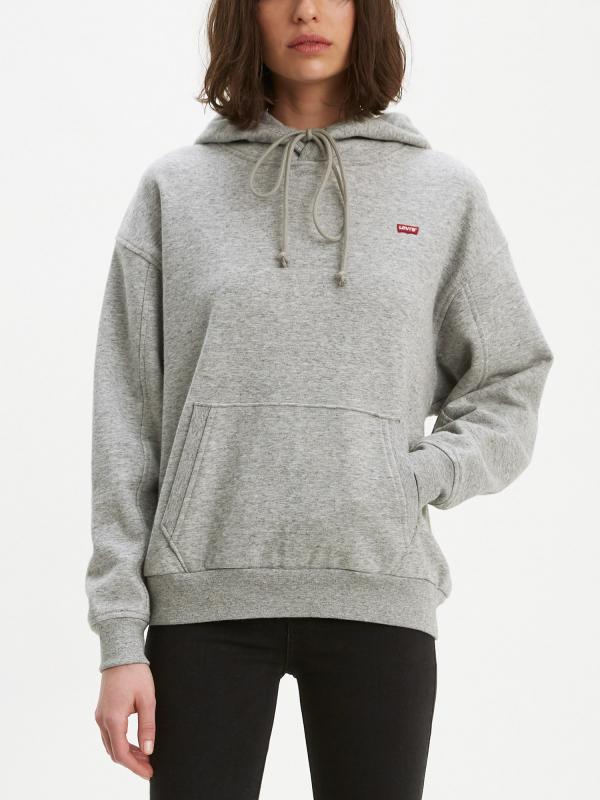 Mikina LEVI'S Unbasic Hoodie Smokestack Heat Šedá