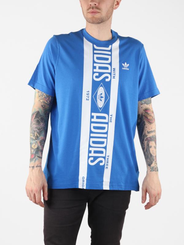 Tričko adidas Originals Print Scarf Tee Modrá