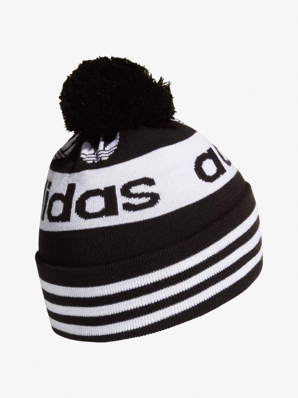 Čepice adidas Originals Ac Jacquard Pom Černá