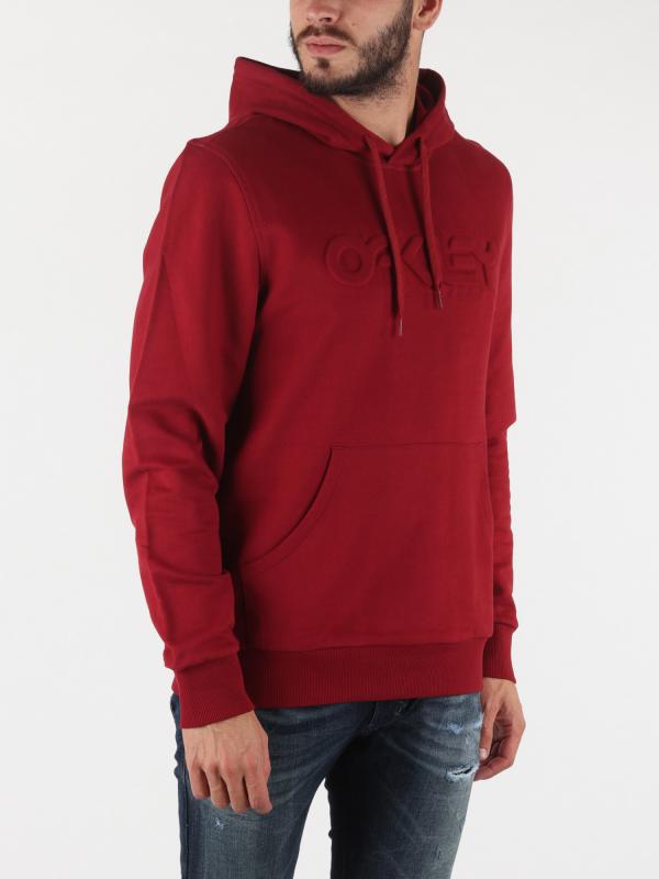 Mikina Oakley Embossed Graphic Hoodie Raspberry Červená