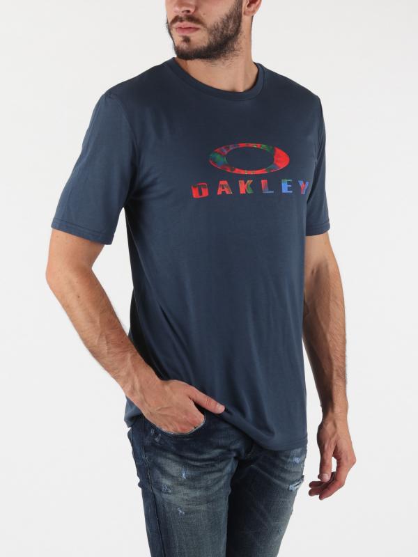 Tričko Oakley Ellipse Rainbow Tee Foggy Blue Modrá