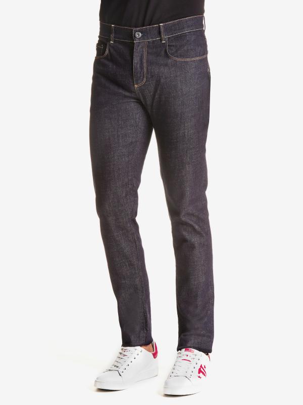Džíny Trussardi 370 Close Denim Gold Blue Stretch Modrá