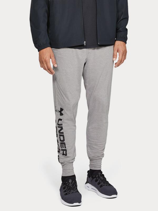 Tepláky Under Armour Sportstyle Cotton Graphic Jogger Šedá
