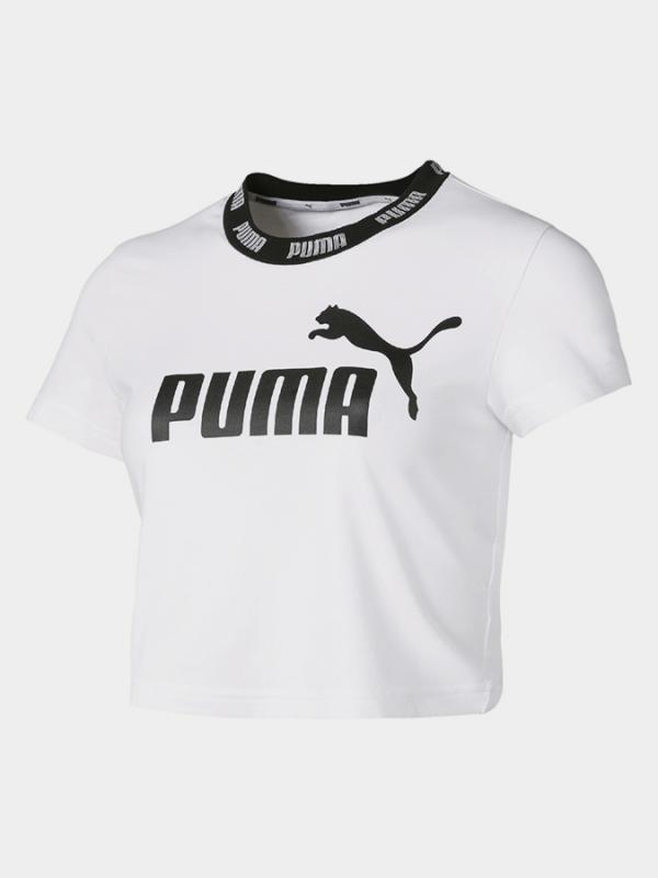 Tričko Puma Amplified Cropped Tee Bílá