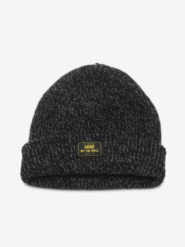 Čepice Vans Mn Bruckner Cuff Bea Black Heather Černá