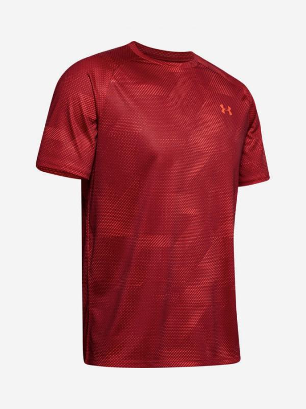 Tričko Under Armour Tech 2.0 Ss Printed-Red Červená
