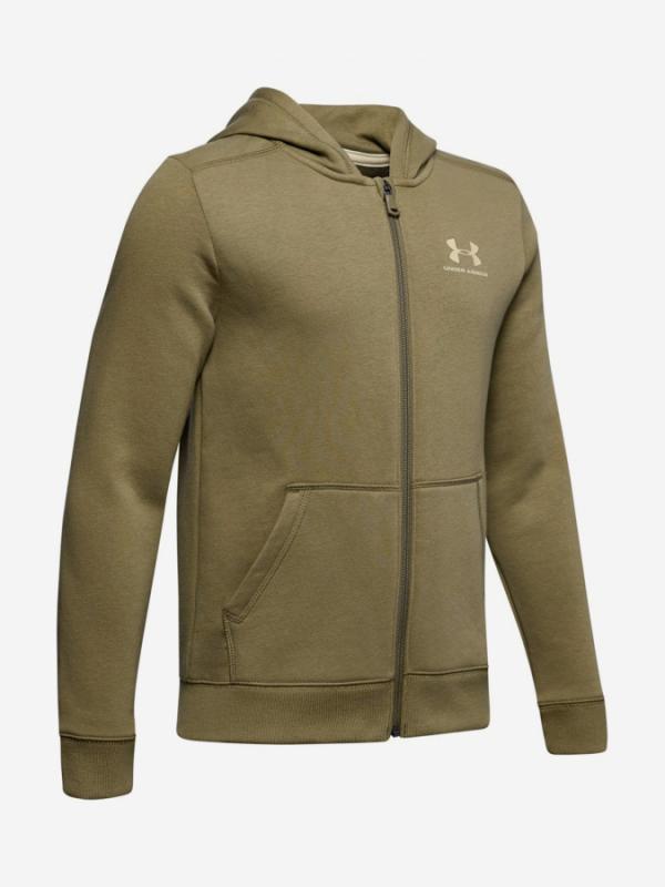 Mikina Under Armour Cotton Fleece Full Zip-Grn Hnědá