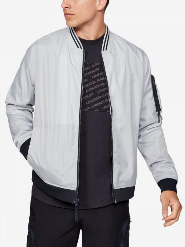 Bunda Under Armour Unstoppable Woven Bomber-Gry Šedá