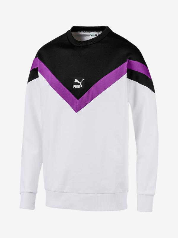 Mikina Puma Iconic Mcs Crew Bílá