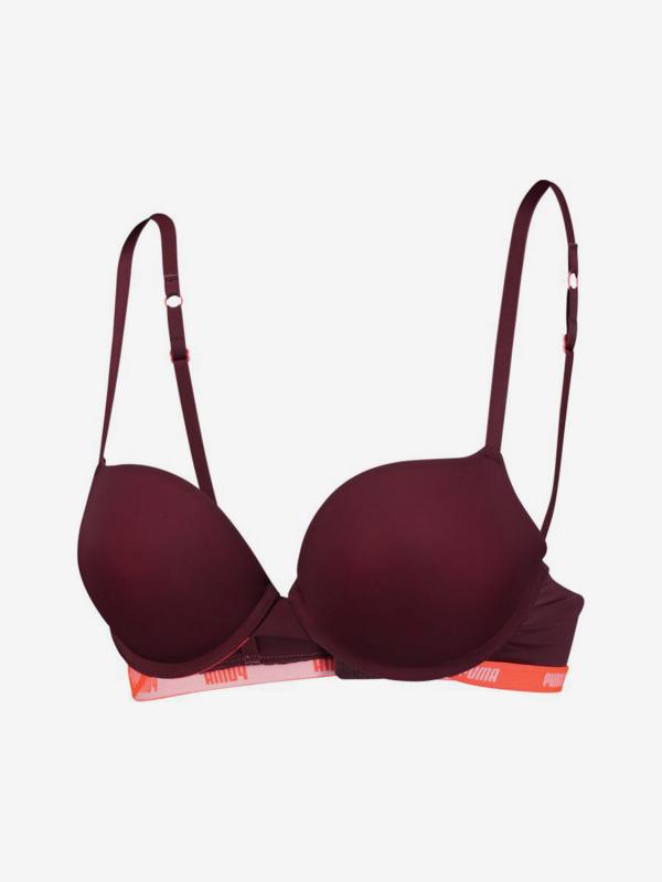 Podprsenka Puma Push-Up Bra 1P Hang Červená