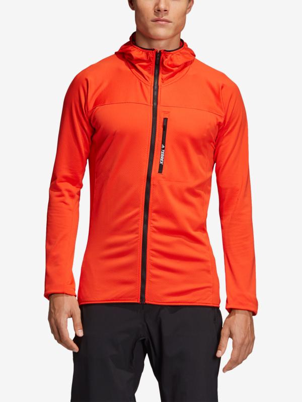Mikina adidas Performance Tracerock Ho Fl Oranžová