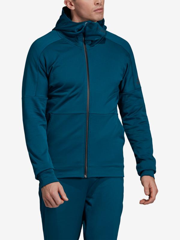 Mikina adidas Performance M Id Fz Ch Modrá