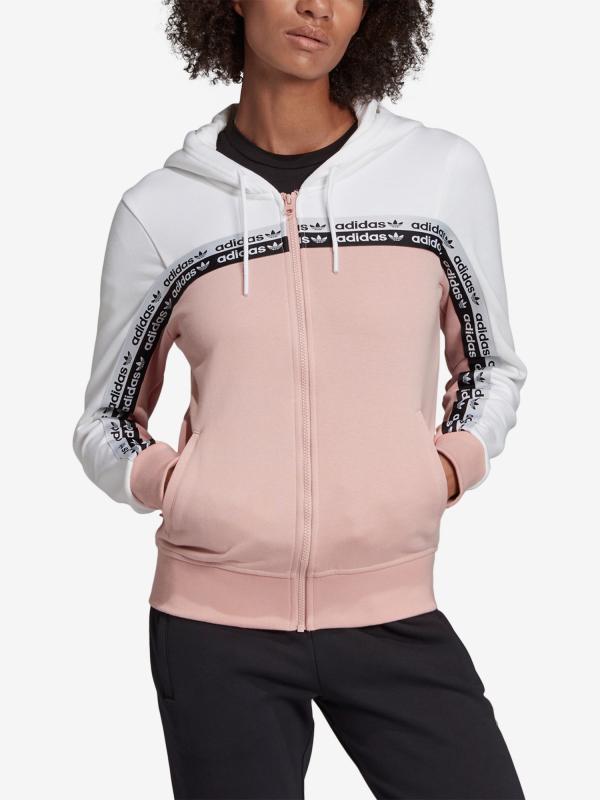Mikina adidas Originals Tt Hooded Růžová