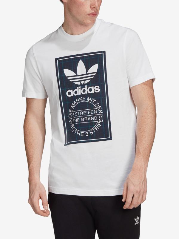Tartan Tongue Triko adidas Originals Bílá