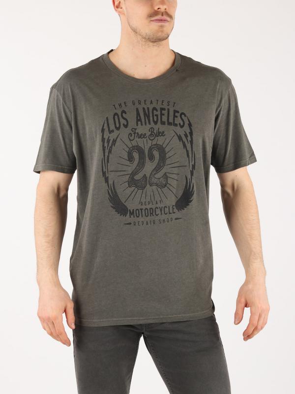 Tričko Replay M3637 T-Shirt Černá