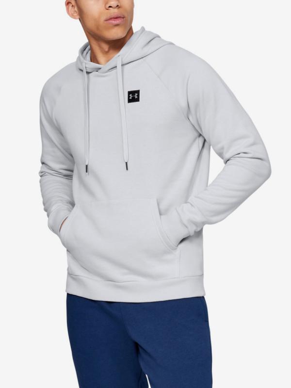 Mikina Under Armour Rival Fleece Po Hoodie-Gry Šedá