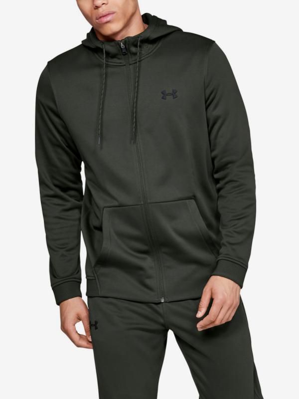 Mikina Under Armour Fleece Fz Hoodie-Grn Zelená