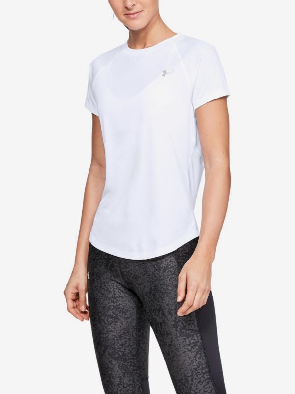 Tričko Under Armour Speed Stride Short Sleeve-Wht Bílá
