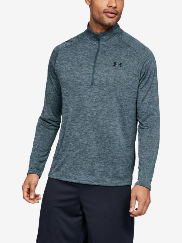 Tričko Under Armour Tech 2.0 1/2 Zip-Gry Zelená