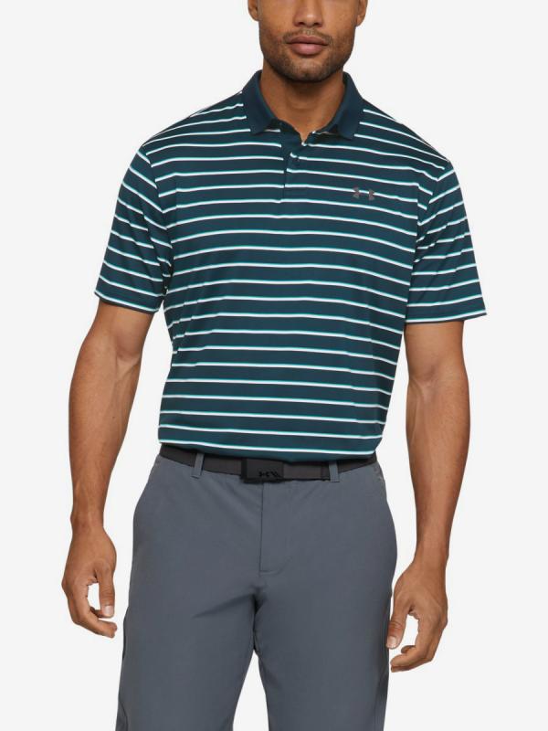 Tričko Under Armour Performance Polo 2.0 Divot Stripe-Grn Zelená