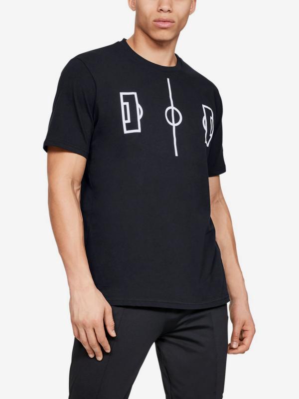 Tričko Under Armour Field Tee-Blk Černá