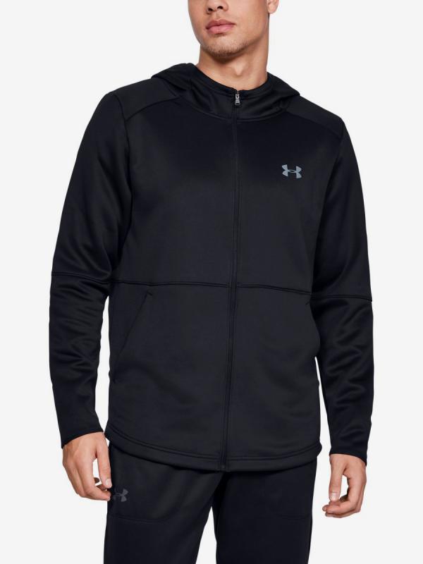 Mikina Under Armour Mk1 Warmup Fz Hoodie-Blk Černá
