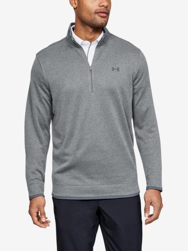 Mikina Under Armour Sweaterfleece 1/2 Zip-Gry Šedá