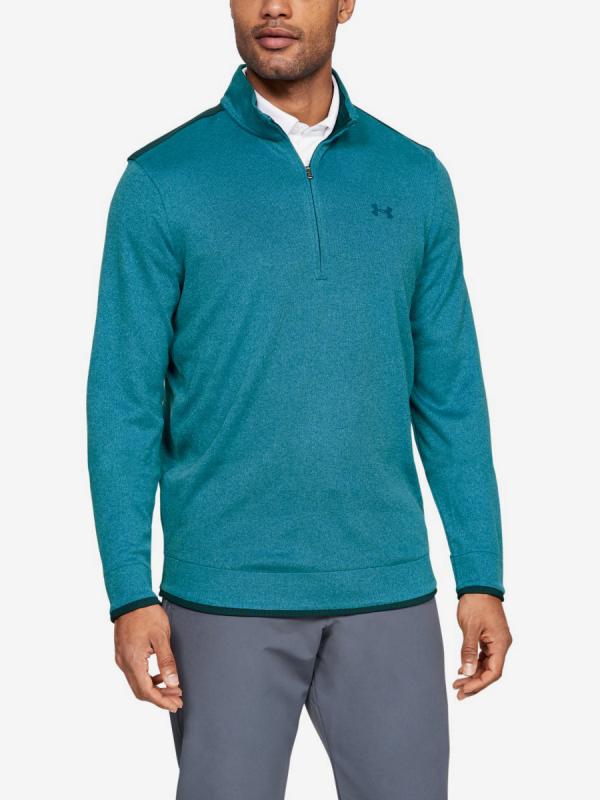 Mikina Under Armour Sweaterfleece 1/2 Zip-Grn Modrá