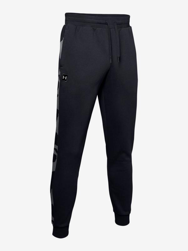 Tepláky Under Armour Rival Fleece Printed Jogger-Blk Černá