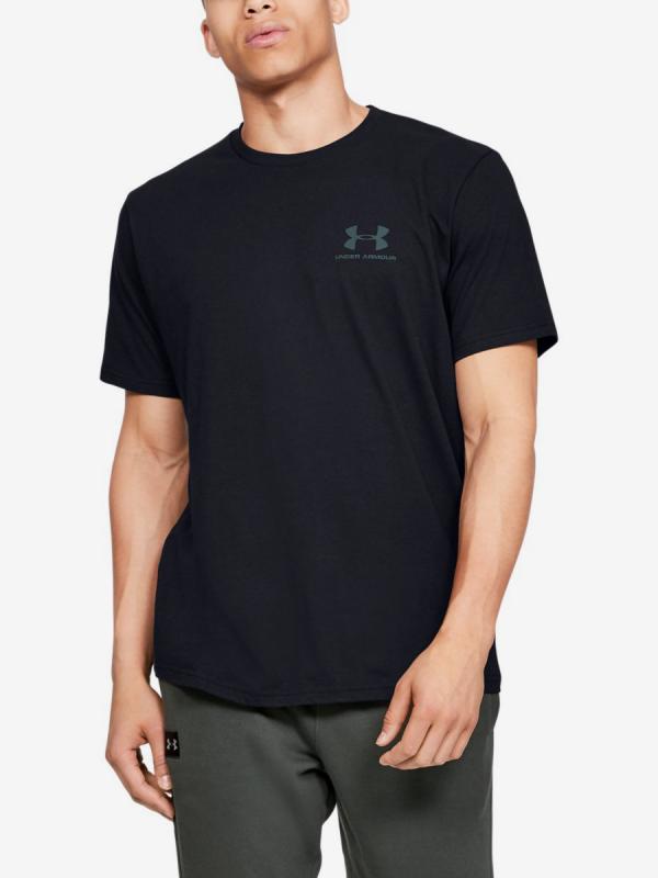 Tričko Under Armour Sportstyle Lc Back Tee-Blk Černá