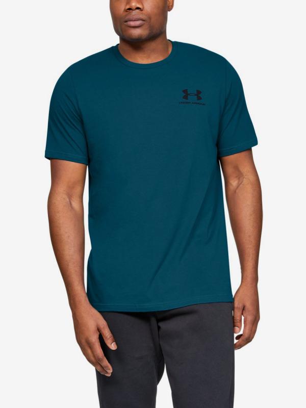 Tričko Under Armour Sportstyle Lc Back Tee-Grn Modrá