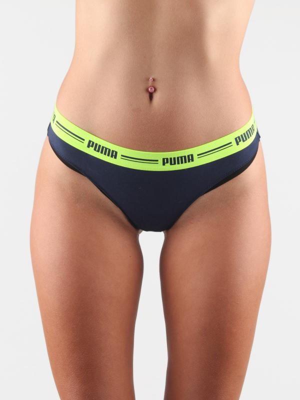 Kalhotky Puma Iconic String 2 Pack Packed Modrá