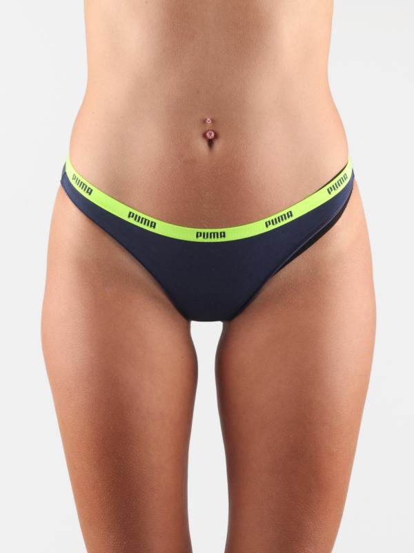 Plavky Puma Iconic Bikini 2 Pack Modrá