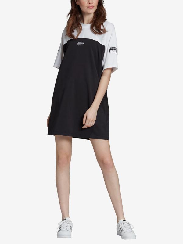 Šaty adidas Originals Tee Dress Černá
