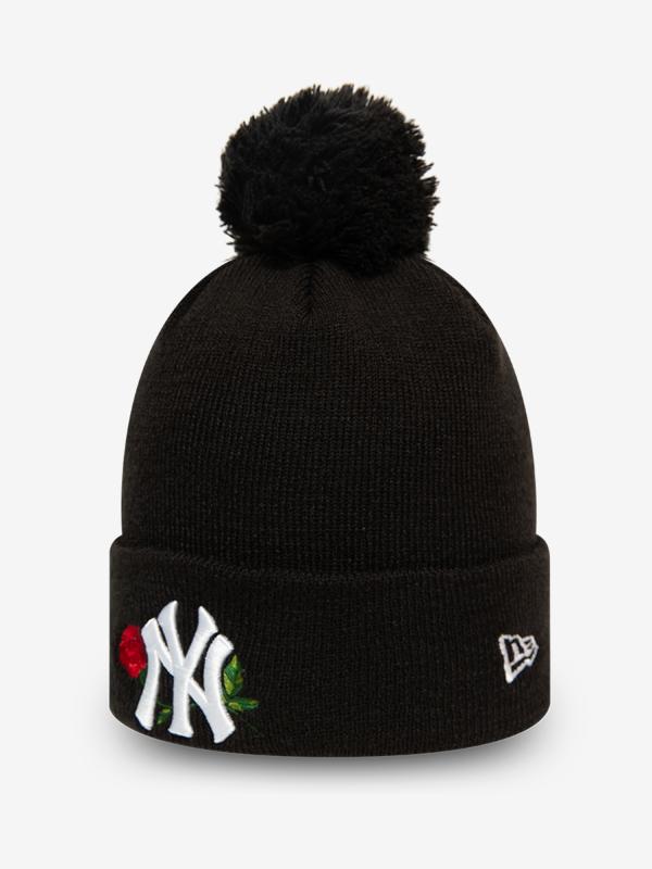 Čepice New Era MLB Wmns twine bobble knit NEYYAN Černá
