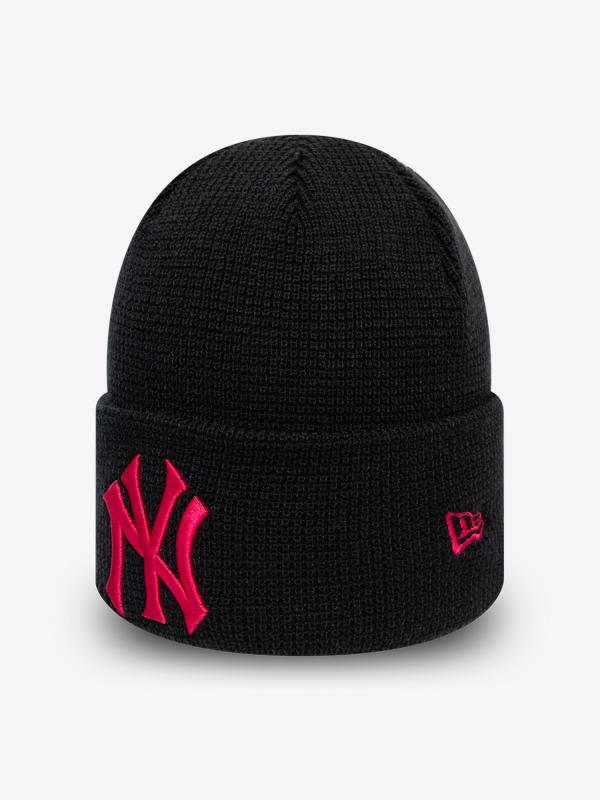 Čepice New Era MLB Wmns league essential cuff knit NEYYANCO Černá